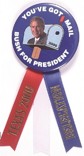 George W. Bush Youve Got Mail 2000 Convention Pin