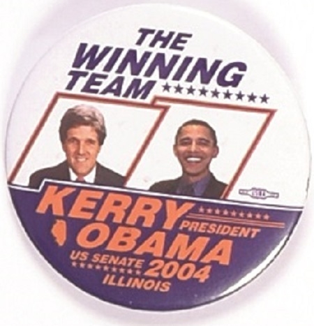 Kerry, Obama Winning Team Illinois Coattail