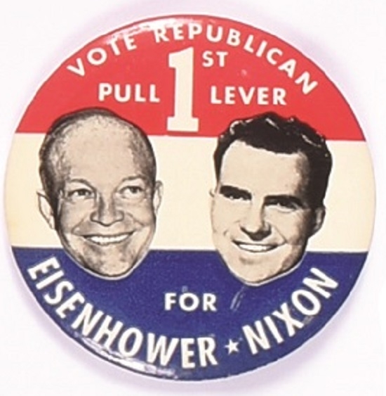 Pull 1st Lever for Eisenhower, Nixon