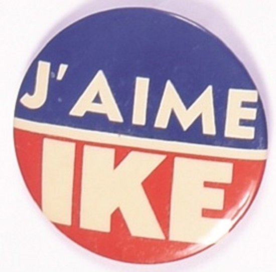 Eisenhower JAime Ike French Language Pin