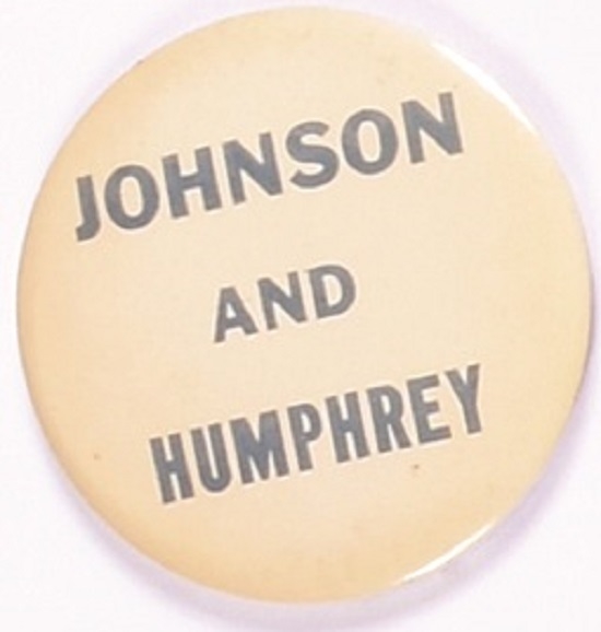 Johnson and Humphrey Large Celluloid