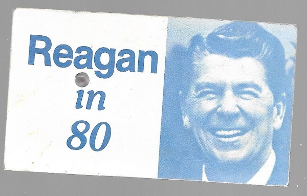 Reagan in 80 Blinker Pin