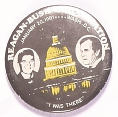 Reagan, Bush 1981 Inaugural Capitol Jugate