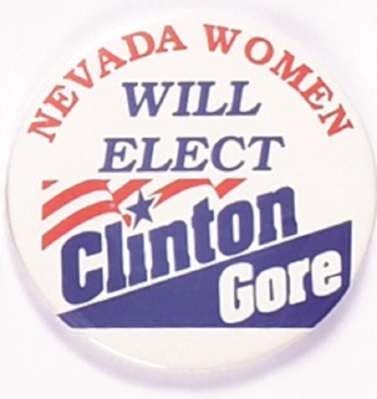 Nevada Women Will Elect Clinton, Gore 1992