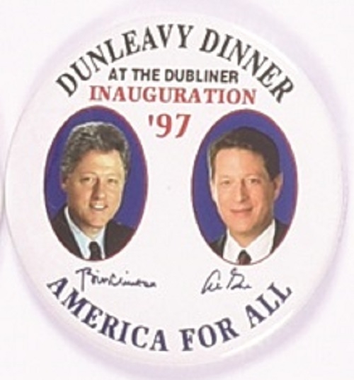 AFGE President Dunleavy Dinner for Clinton, Gore
