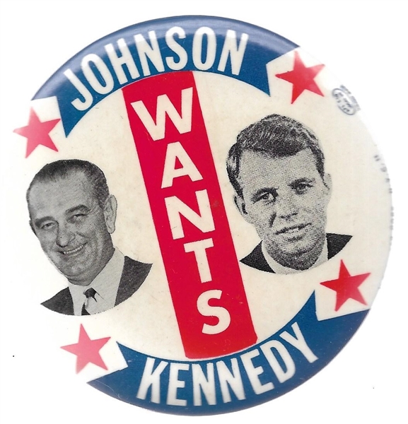 Johnson Wants Robert Kennedy 