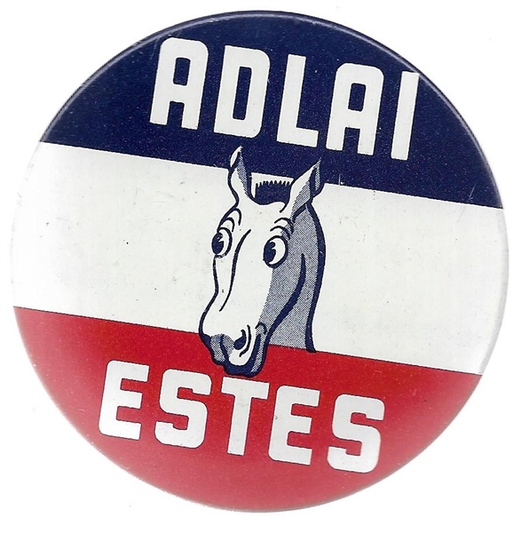 Adlai and Estes Democratic Donkey 