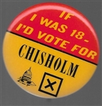 If I Was 18 Id Vote for Chisholm