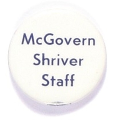 McGovern Shriver Rare Oregon Staff Pin