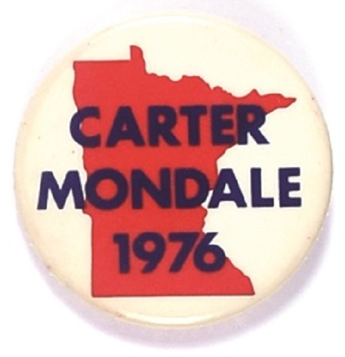 Carter, Mondale Minnesota 1976 Celluloid