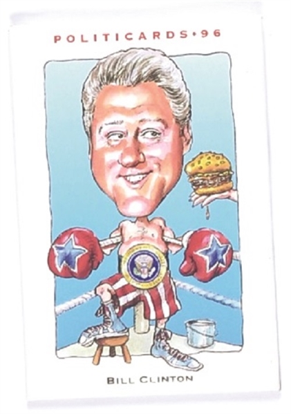 Bill Clinton Politicards Boxing Pin