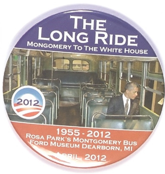 Obama the Long Ride Rosa Parks Pin