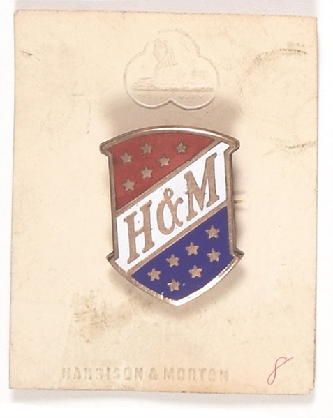 Harrison, Morton Enamel Pin With Card