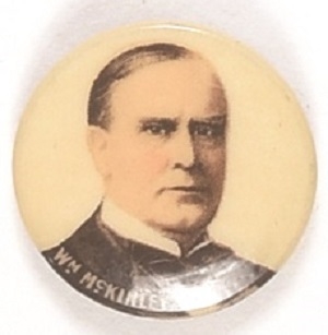 William McKinley Multicolor Celluloid