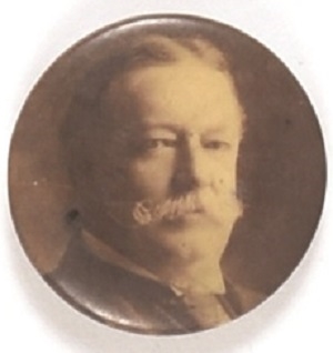 William Howard Taft Sepia Celluloid