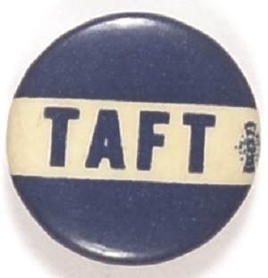 Taft Blue and White Celluloid