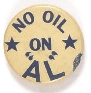 No Oil on Al Teapot Dome Pin