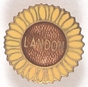 Alf Landon Enamel Sunflower