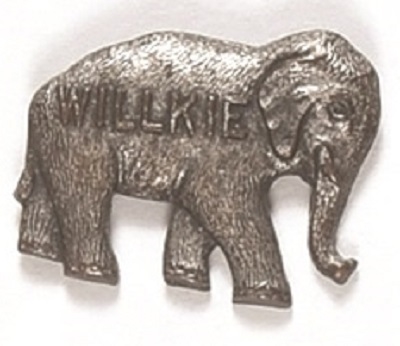 Wendell Willkie Elephant Pin