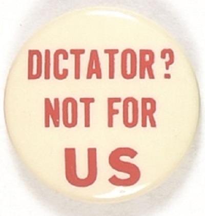 Willkie: Dictator? Not for Us White Version
