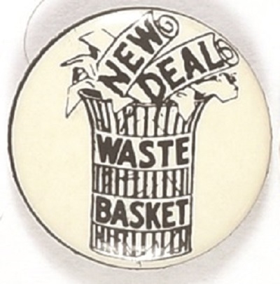 Willkie New Deal Wastebasket