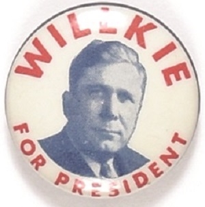 Willkie for President RWB Celluloid