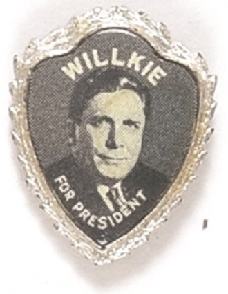 Willkie Shield Pinback
