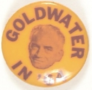 Goldwater Yellow and Purple Celluloid
