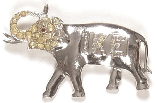 Eisenhower "Ike" Jewelry Elephant Pin