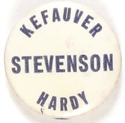 Stevenson, Kefauver, Hardy Virginia Coattail
