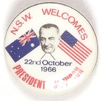 New South Wales Welcomes Lyndon Johnson