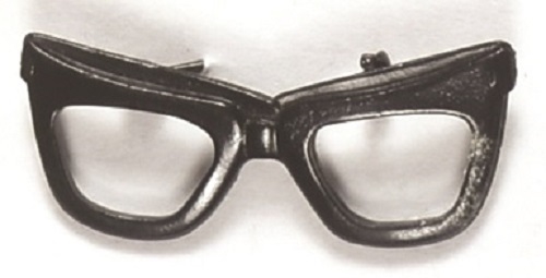Goldwater Dark Rimmed Glasses Pinback