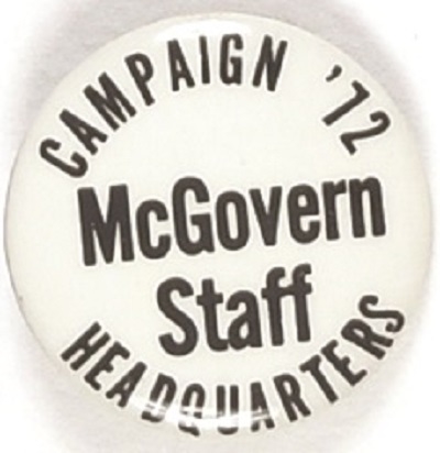 McGovern Staff Headquarters White Pin
