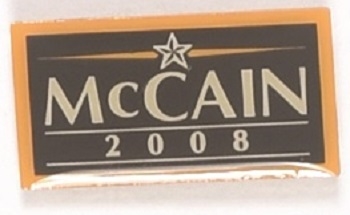 McCain 2008 Clutchback Pin