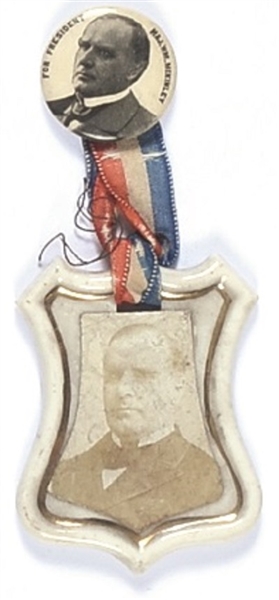 McKinley Pin With Porcelain Fob