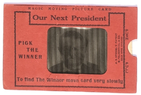 Wilson, Taft, Roosevelt Flasher Trade Card