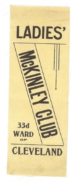 McKinley  Ladies Club of Cleveland Ribbon