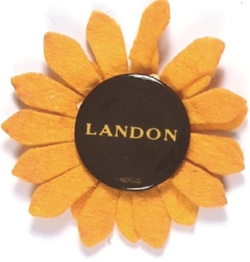 Landon Brown and Yellow Pin with Sunflower