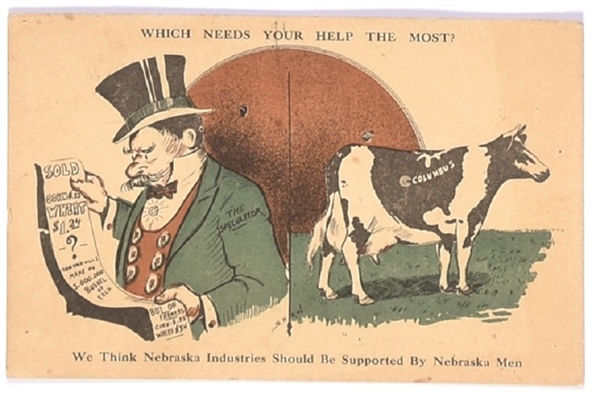 Nebraska Farming Postcard