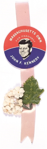 John F. Kennedy Massachusetts Own Badge, Flower