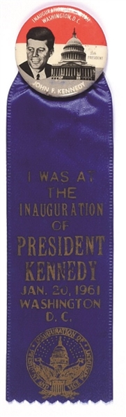 John F. Kennedy Inaugural Pin, Ribbon