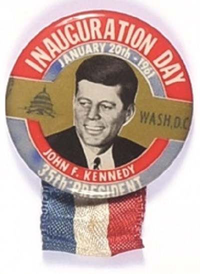 John F. Kennedy Colorful Inaugural Pin