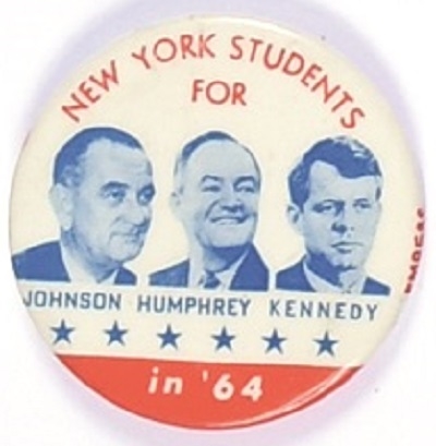 Johnson, Kennedy, Humphrey New York Students