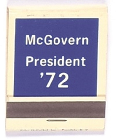McGovern 72 Matchbook