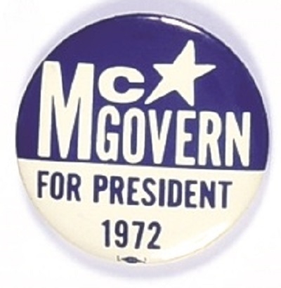 McGovern for President Star, Dark Blue