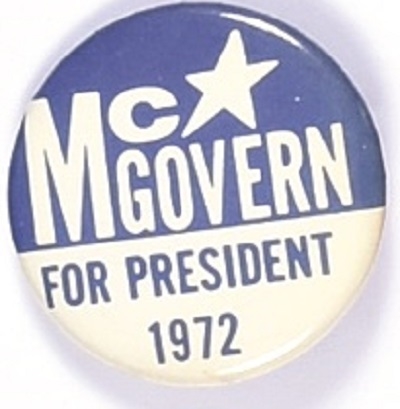 McGovern for President Star, Light Blue