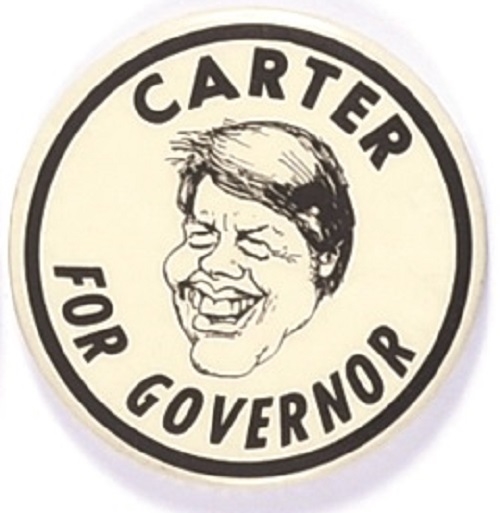 Carter for Governor Caricature Pin