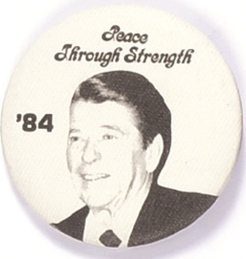 Reagan 1984 Cloth Covered Pin