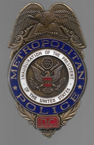 Clinton Secret Service Inaugural Badge