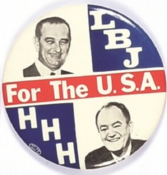 LBJ, HHH for the USA Jugate